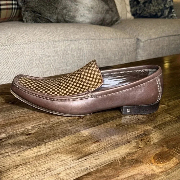 Louis Vuitton LV Designer Leather/Pony Hair Loafers Slip On Men Shoes 10 - Picture 11 of 17